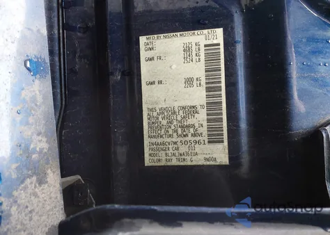 2021 Nissan Maxima Sv Xtronic Cvt from USA, damaged, VIN 1N4AA6CV7MC505961